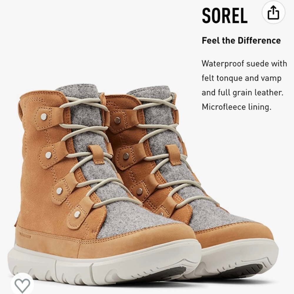 Sorel Women's Explorer II Joan Faux Fur Boot — Waterproof Suede Boots - Picture 3 of 12